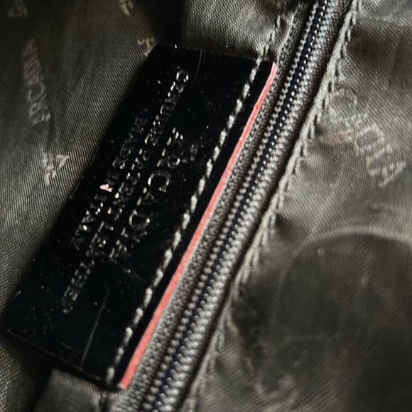 “Arcadia” purse 👜 color black patten L.6 1/4 tall, length 12 in.,straps 12 in., - Picture 11 of 13